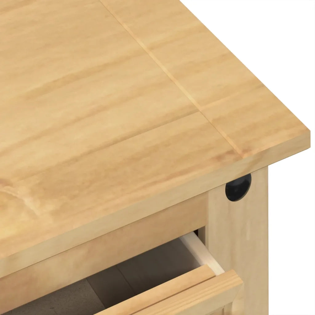 Cassettiera Corona 80x43x114 cm in Legno Massello di Pino 4005671