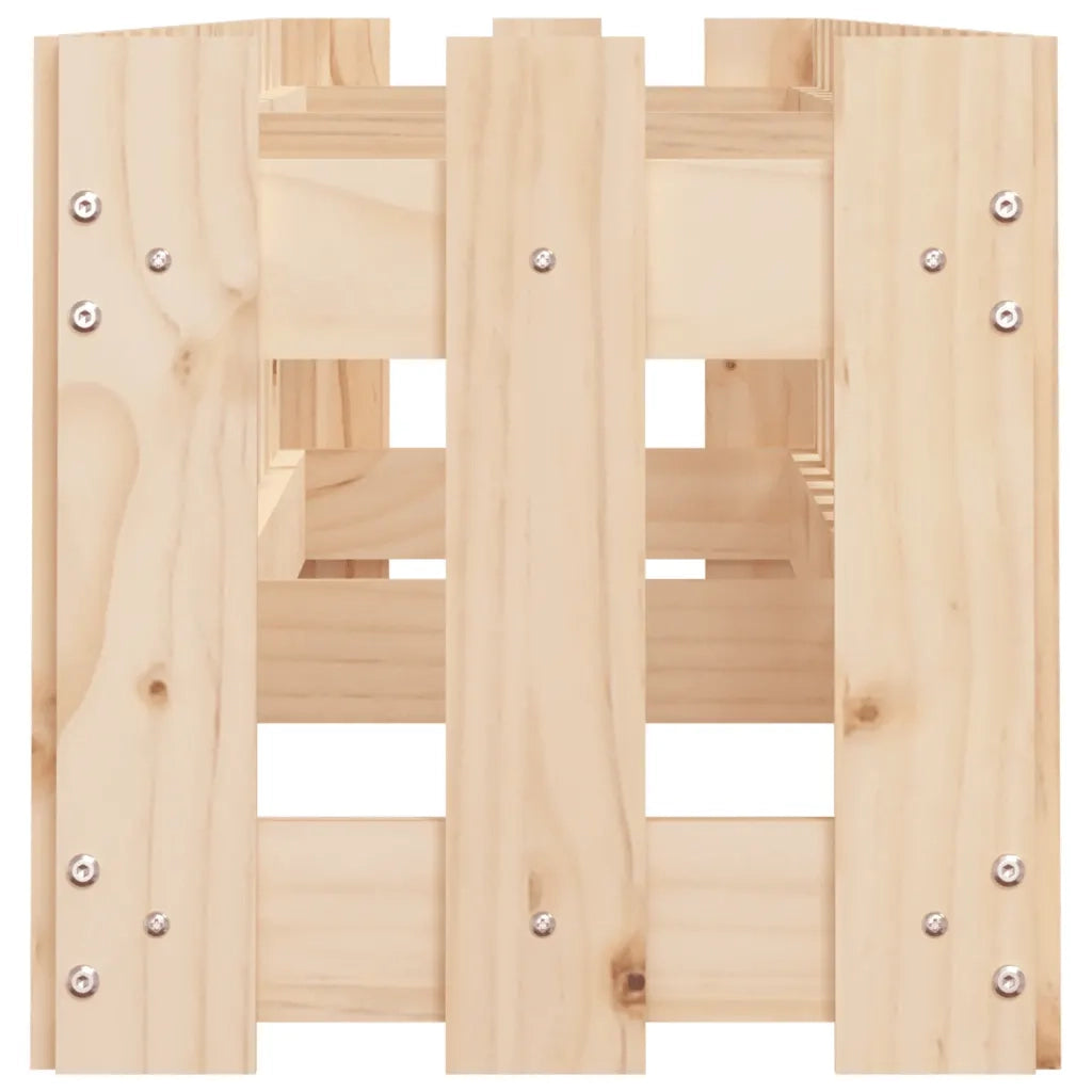 Fioriera Rialzata Giardino a Recinzione 200x30x30cm Legno Pino