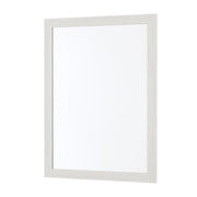 Specchio bagno 57x67 cornice bianco effetto legno reversibile Wood