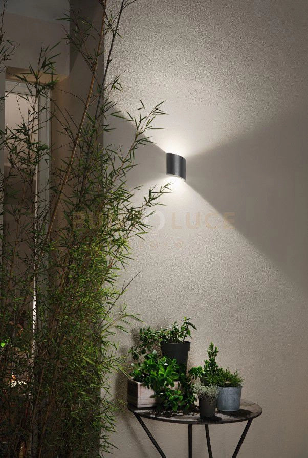 NEVIO APPLIQUE 6W 595LM 4000K IP54 ANTRACITE H.15CM