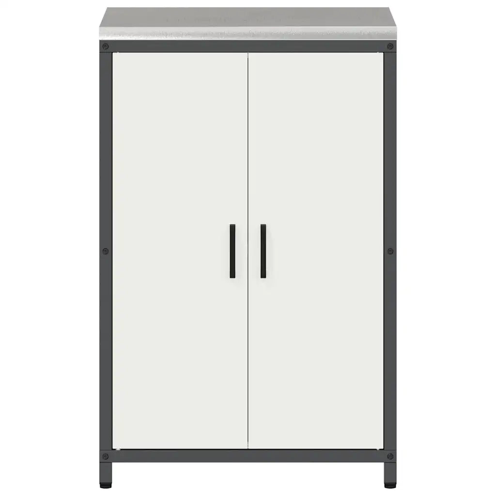 Stoccaggio in cucina con porta Bianco 60 x 50 x 92 cm Acciaio