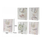 Trade Shop - Set 3 Buste Busta Regalo 26x32x10.5cm Scritta Wedding Per Nozze Matrimonio 67743 -