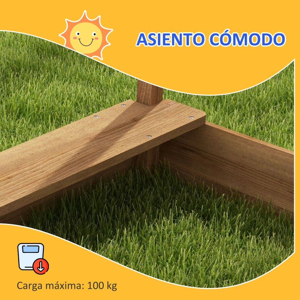 Casetta Gioco con Sabbiera ¨C zephmum ¨C 124x116x146 cm Marrone