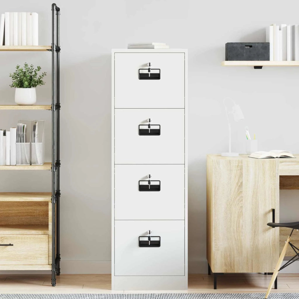 Armadio per File con cassetto 2 pcs Bianco 44 x 50 x 139 cm 3406159