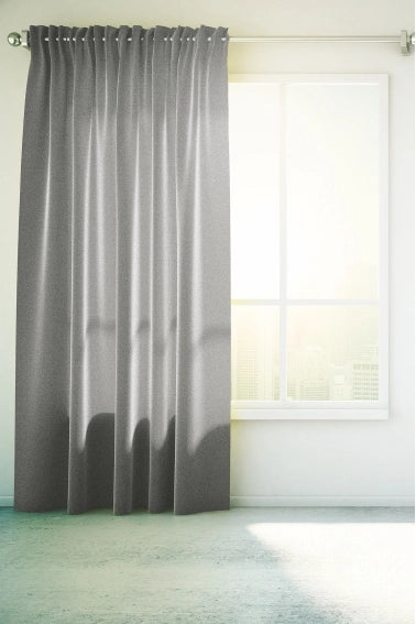 TENDA EFFETTO LINO ELEGANT 140 X 280 CM IN POLIESTERE GRIGIO
