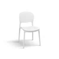 PAZZO DESIGN Sedia Anita Bianco set da 4 sedie in Polipropilene