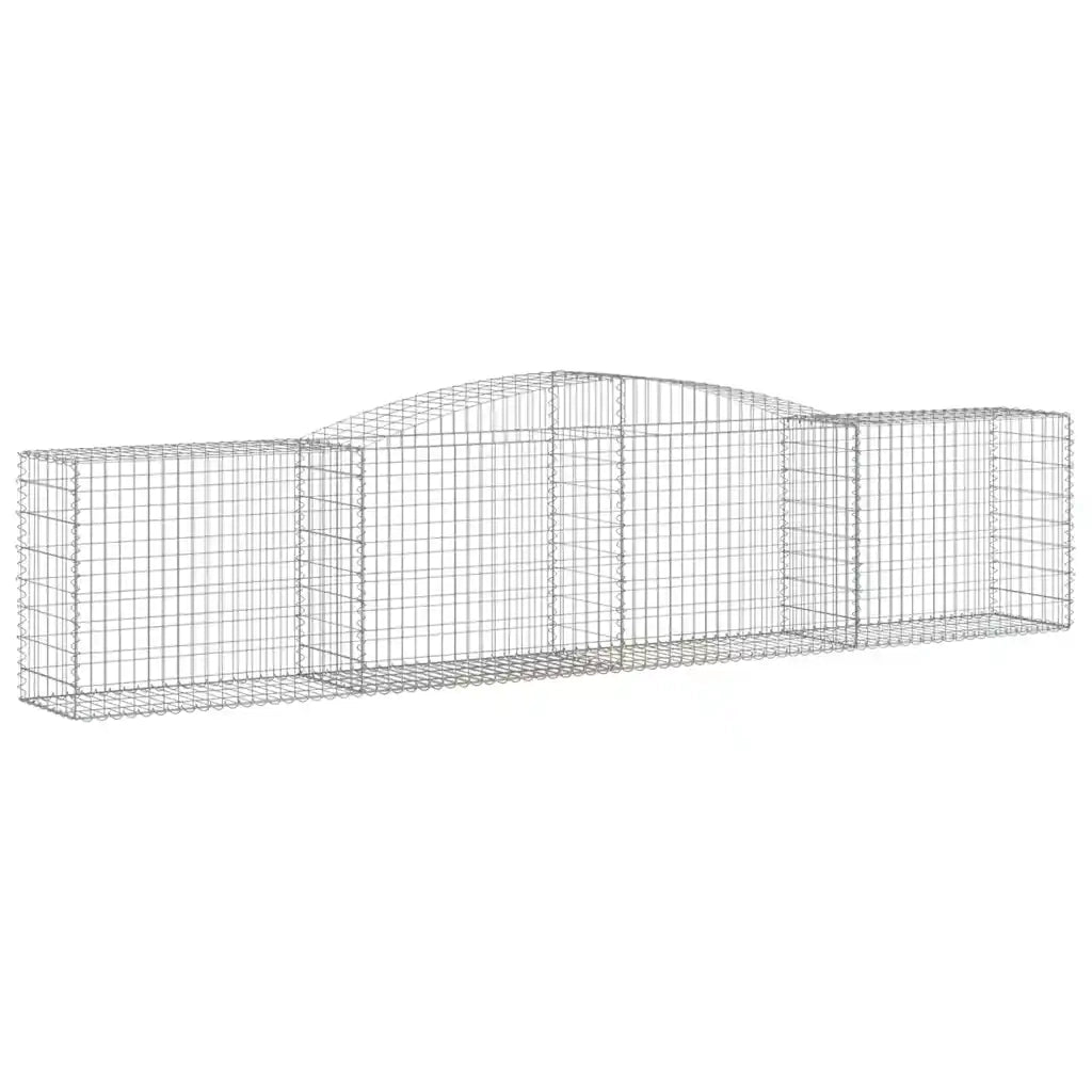 Cesti Gabbioni ad Arco 15 pz 400x50x80/100 cm Ferro Zincato
