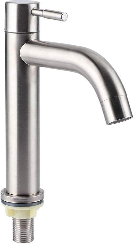 Fonte a singolo rubinetto per wc in acciaio inox