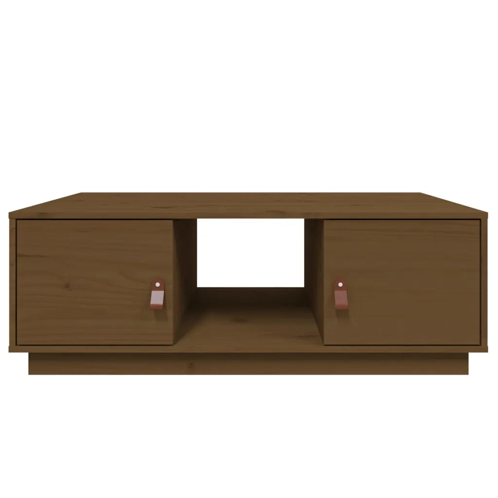 Tavolino da Salotto ambra 100x50x35 cm Legno Massello di Pino 818268