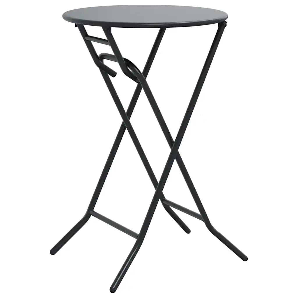 Tavolo da Giardino Antracite 50 x 50 x 72 cm Metallo 42010320