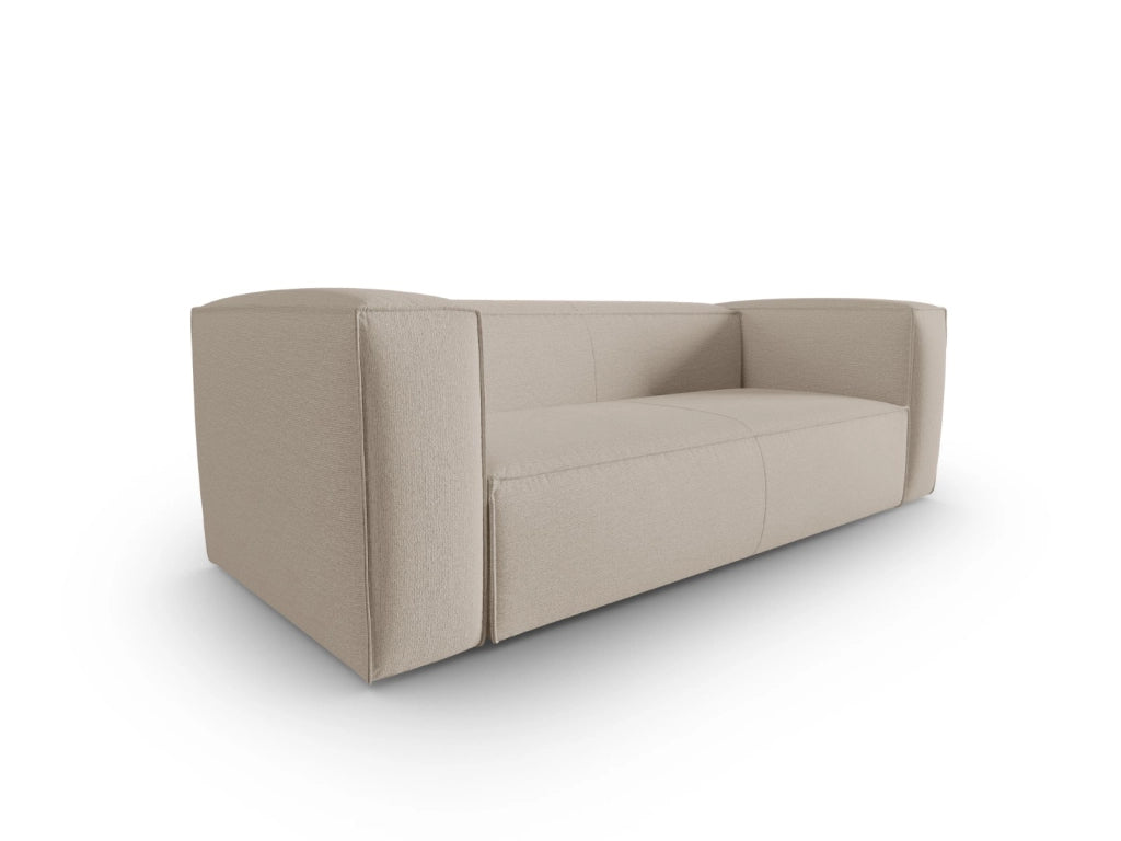 Cosmopolitan Design - Divano "Mackay" 3 posti in velluto strutturato beige 