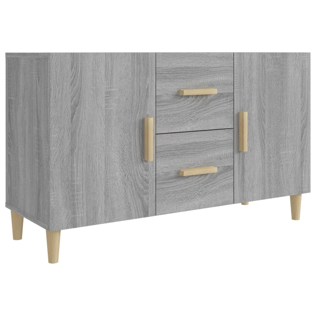 Buffet credenza cassettiera armadio mobile contenitore organizer cucina soggiorno rovere Sonoma 100 x 36 x 60 cm legno ingegnerizzato grigio 02_0036254