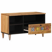 Mobile TV | Armadietto TV | Mobile Porta TV Naturale 80 x 33 x 46 cm Legno di mango massello