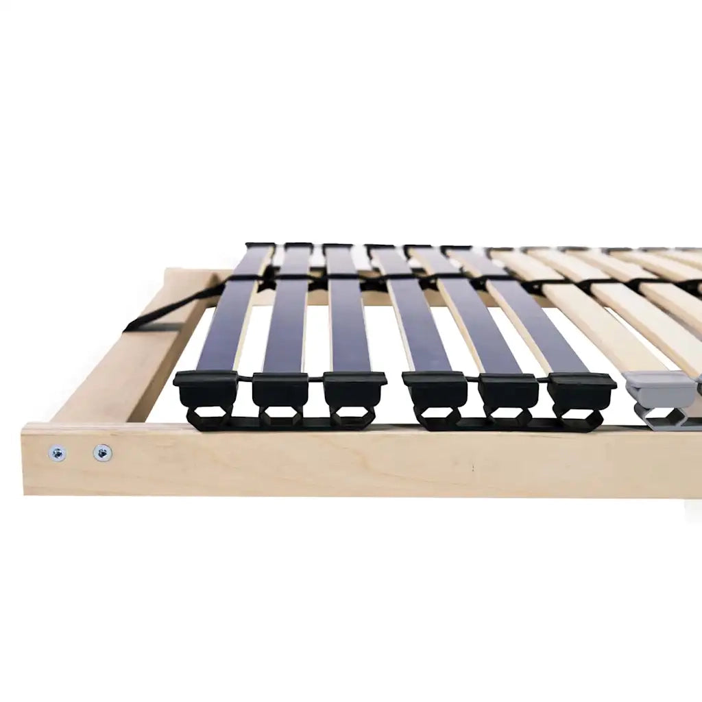 Base a doghe Marrone 140 x 190 cm Legno massello di faggio