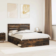 Struttura del letto Rovere fumé 140 x 190 cm Pino massello 3411419