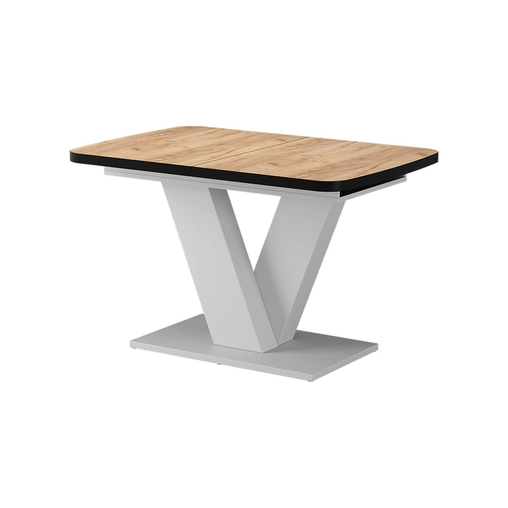 Vicco tavolo da pranzo allungabile Nero/bianco 120 x 80 cm estensibile