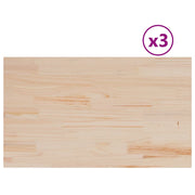 Piani Tavolo | Superficie Tavolo | Piano Scrivania 3 pz 80x47x2,5 cm Rettangolare Legno Massello Pino