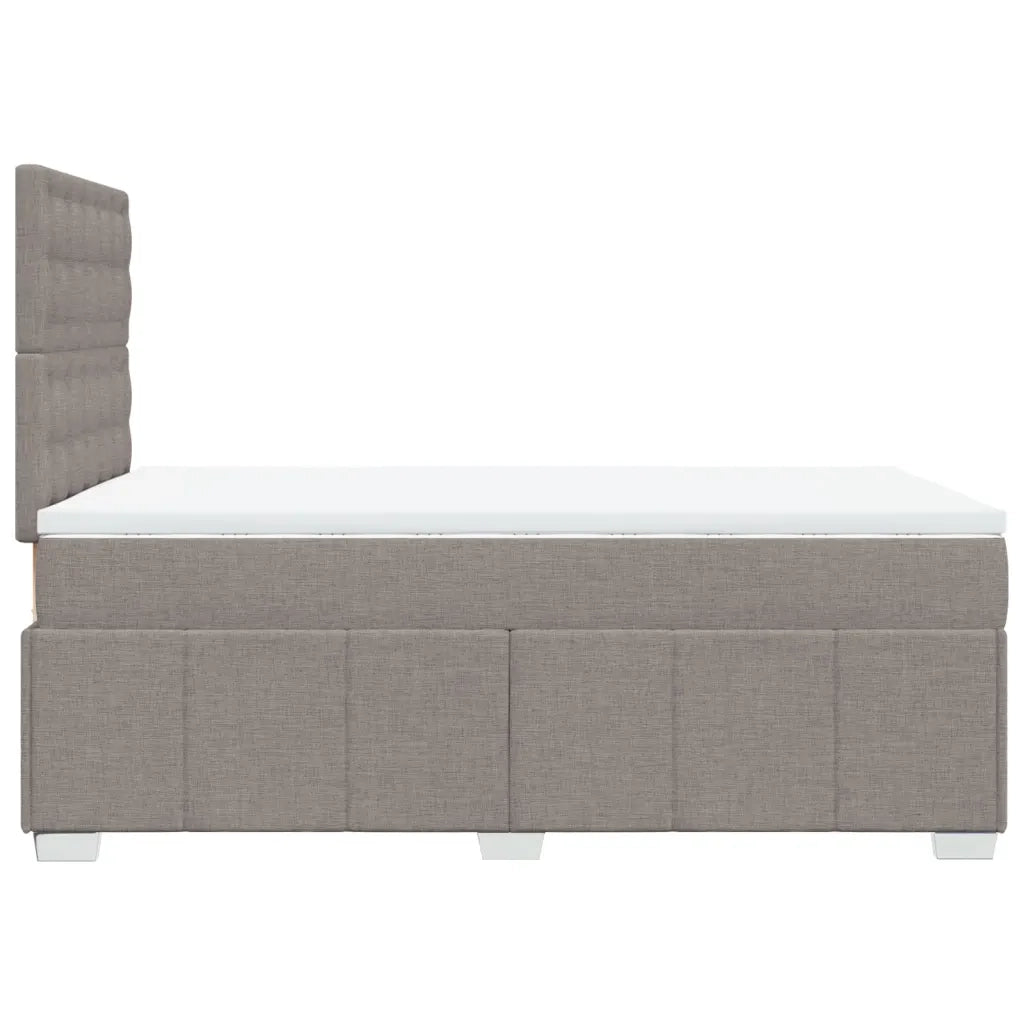 Giroletto a Molle con Materasso Tortora 120x190 cm in Tessuto 3293925