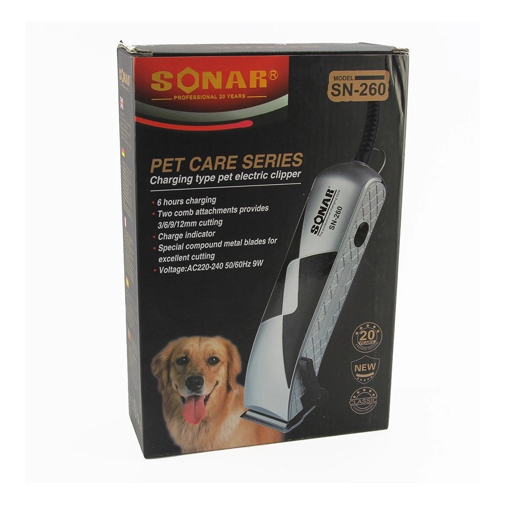 Trade Shop - Tosatore Per Cani Tosatrice Tosacane Cani Rasoio 4 Pettini Per Taglio Pelo 9w -