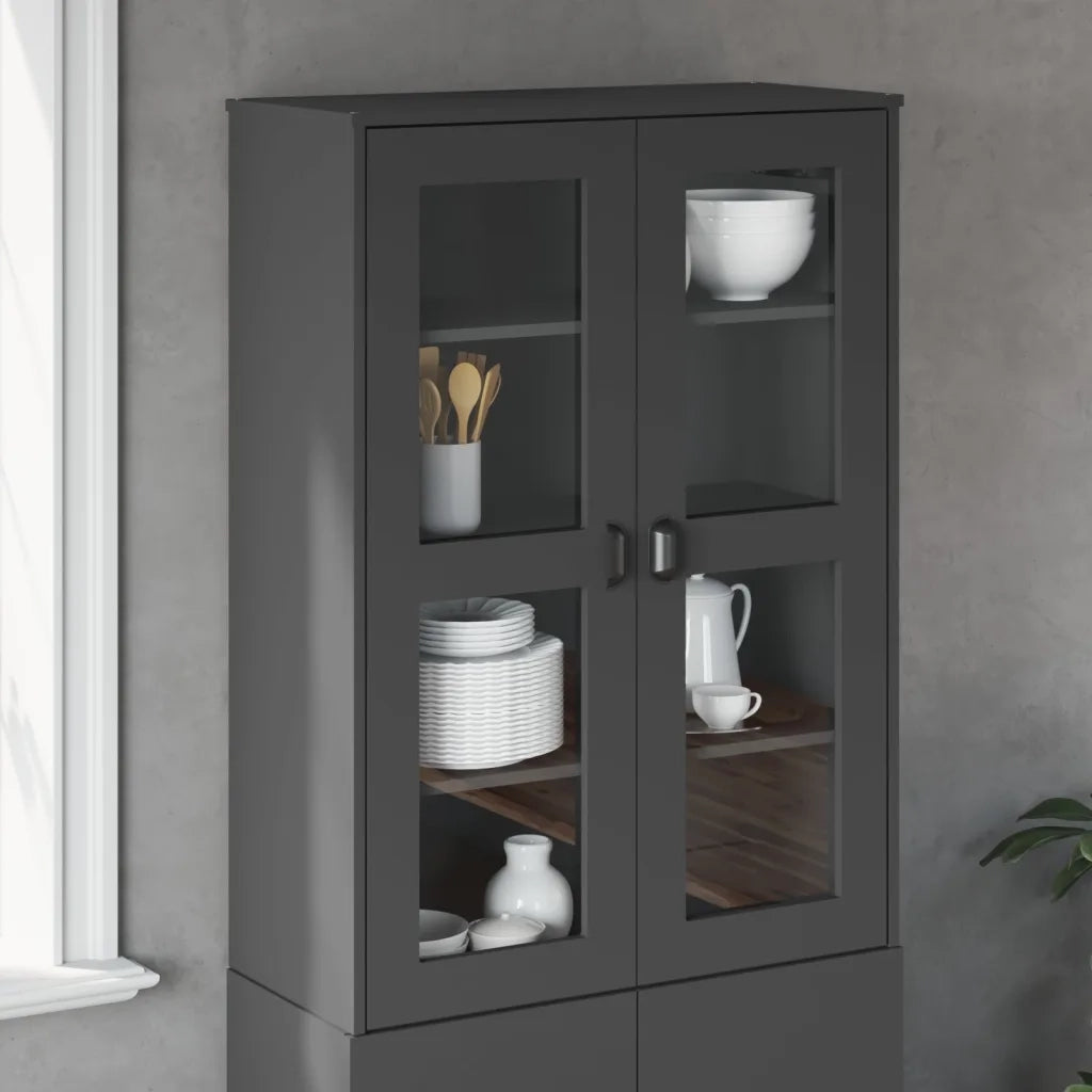 Piano per Credenza VIKEN Antracite in Legno Multistrato 374943