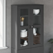 Piano per Credenza VIKEN Antracite in Legno Multistrato 374943