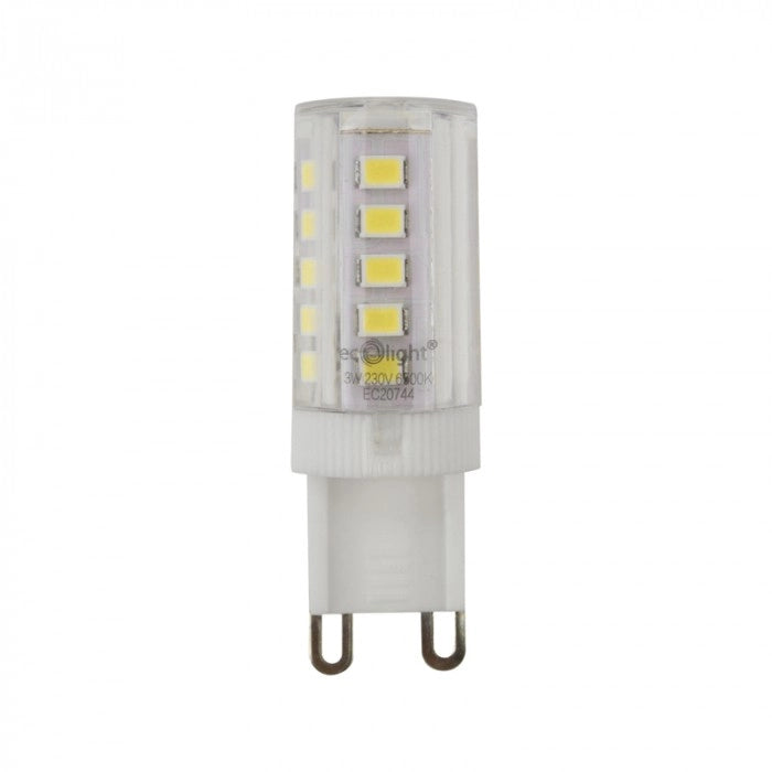 Lampadina LED G9 3W 350lm 6500K antiflicker Ecolight