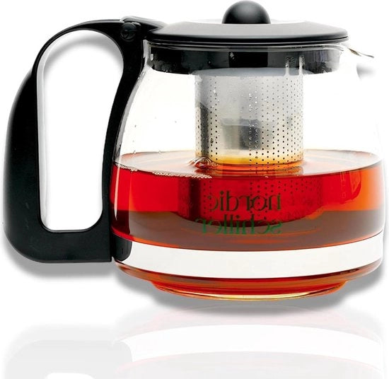 Teapot con filtro intercambiabile in vetro termoresistente acciaio inossidabile 1250 ml filtro per teapot sicurezza antiscottamento filtro separabile teapot