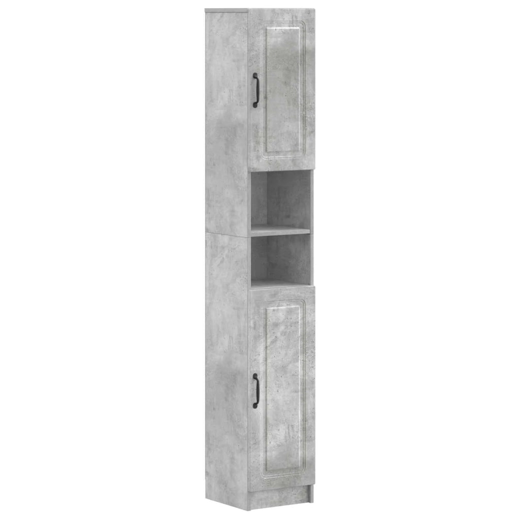Armadio da Bagno con Ripiano Aperto UTRECHT Grigio Cemento 897698