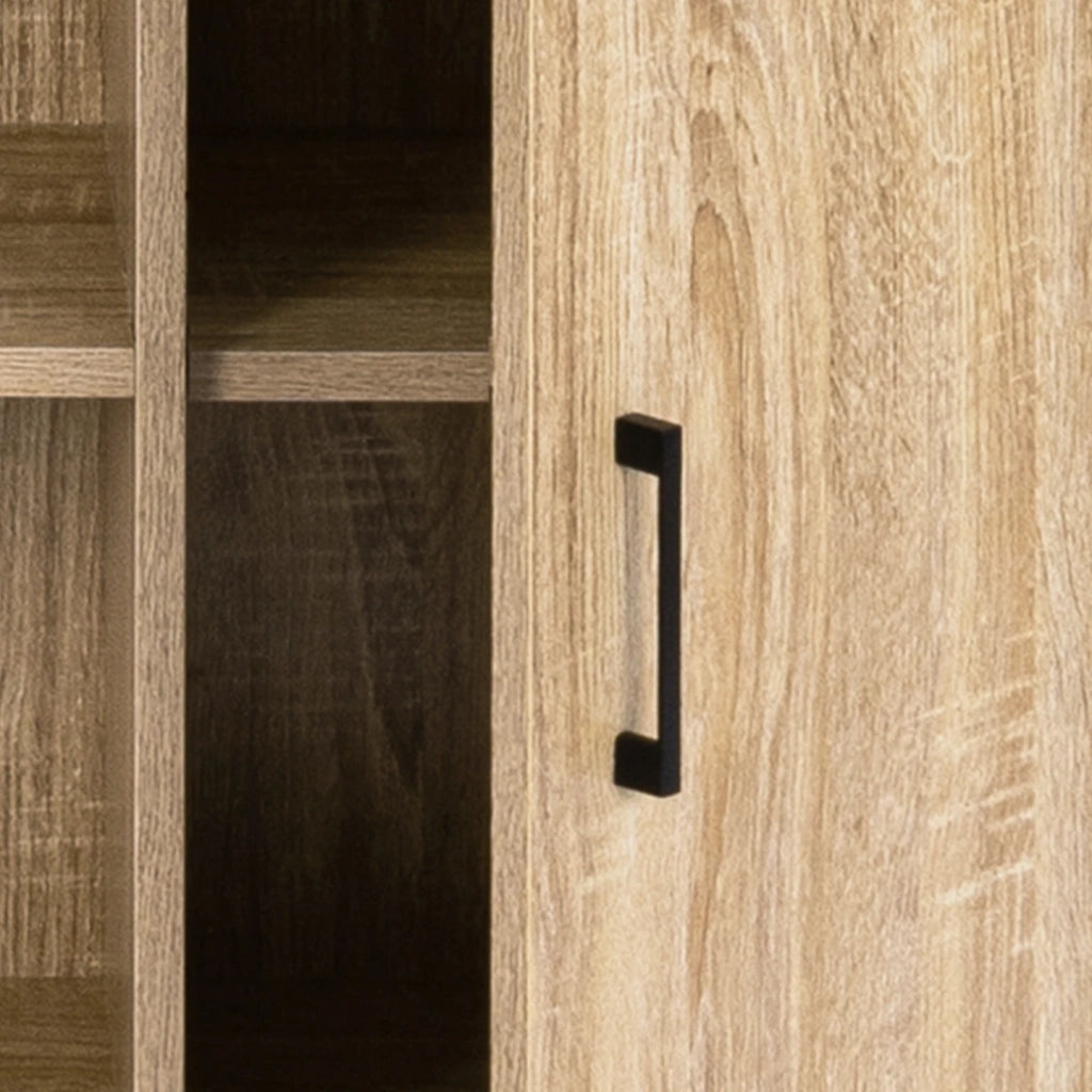 IDMarket - Credenza a 2 ante con ripiano dal design industriale DETROIT