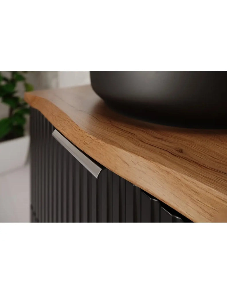 Piano per lavabo NATOURA 80,6 cm in MDF colore quercia Wotan