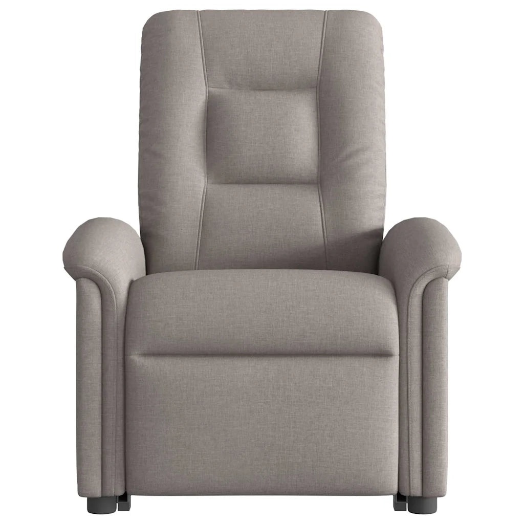 Poltrona Alzapersona Reclinabile Tortora in Tessuto 3303261