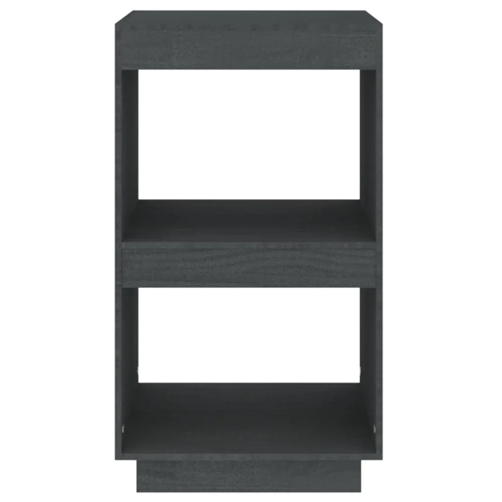 Libreria-Scaffale per Libri-Mobile di Stoccaggio Grigia 40x35x71 cm in Legno Massello di Pino
