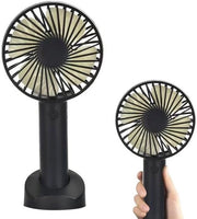 Mini ventilatore USB portatile con piede, ventilatore portatile ricaricabile, adatto per uso in ufficio, viaggio, campeggio, desktop, adatto per uso in casa e all'aperto.