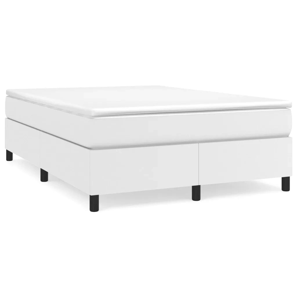 Giroletto a Molle con Materasso Bianco 140x200 cm in Similpellecod mxl 75932