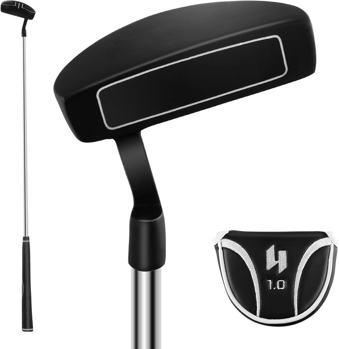 Chipper da Golf, Cuneo da Golf da 89 cm con Linee di Allineamento per Migliorare la Precisione, Club da Golf per Destrorsi