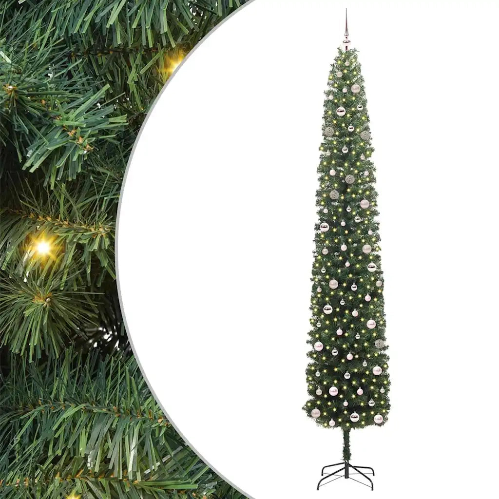 Albero di Natale | Decorazioni natalizie artificiale con 300 LED Verde 300 cm