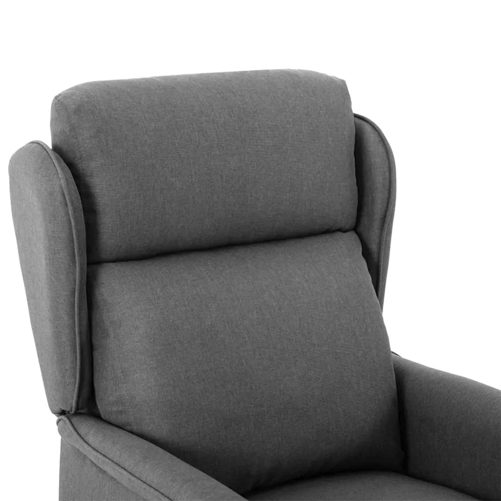 Poltrona | Sedia da massaggio Grigio chiaro 93.5 x 67.5 x 101.5 cm Tessuto