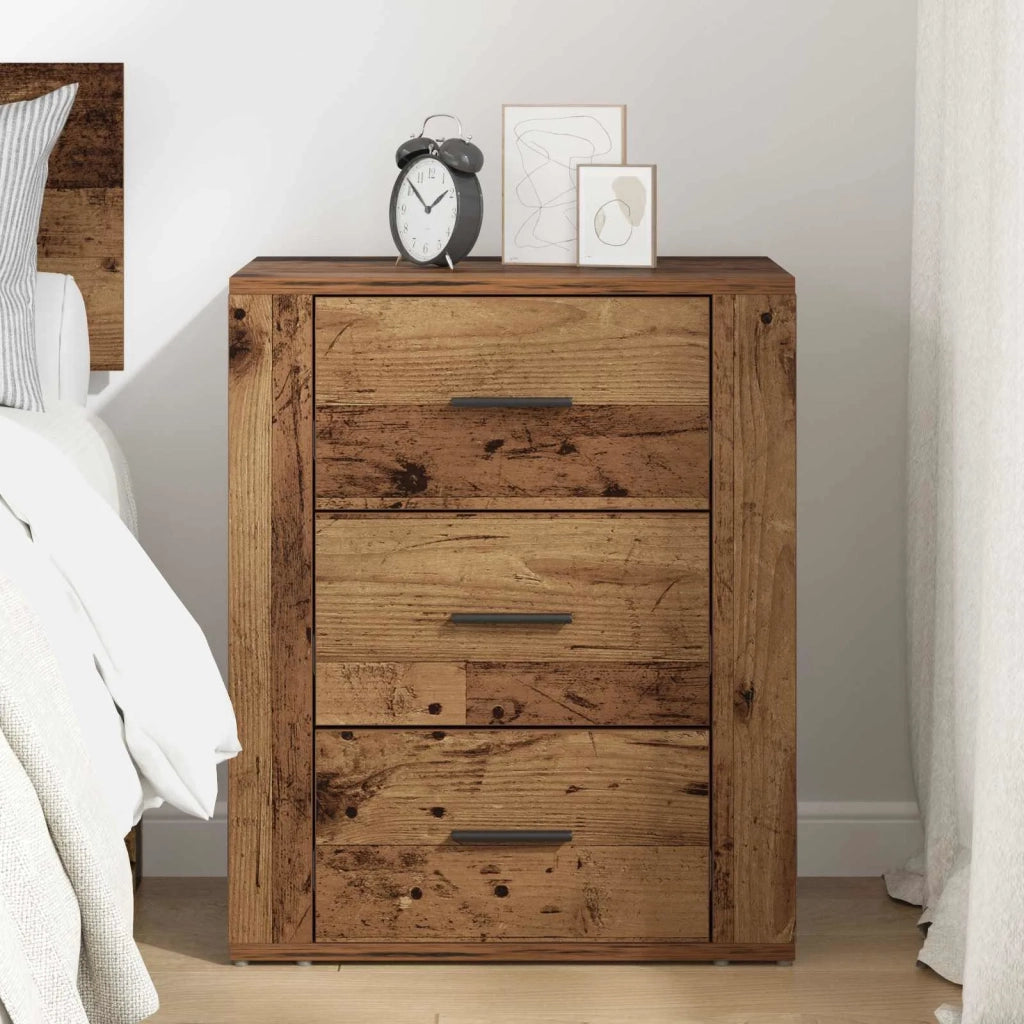 Armadio da Notte con cassetto Legno vecchio 35 x 50 x 60 cm 881060