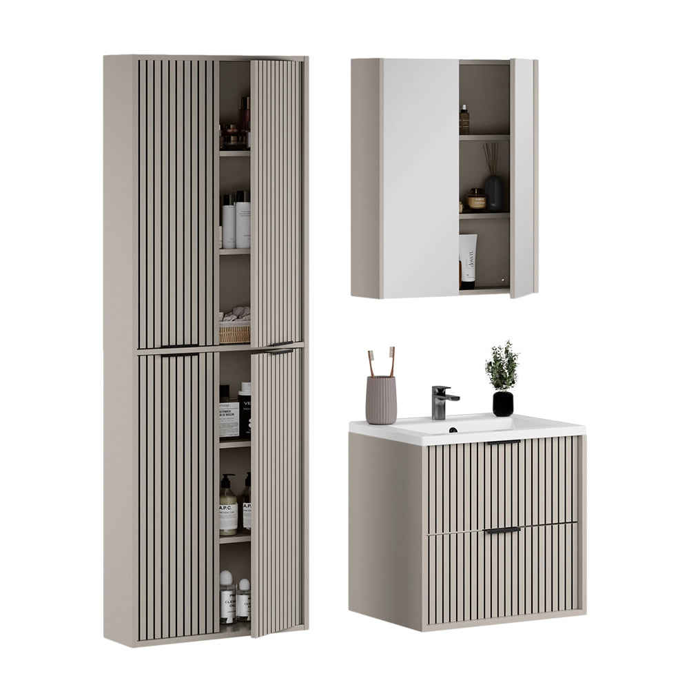 Vicco Set di mobili da bagno Cachemire 4 parti