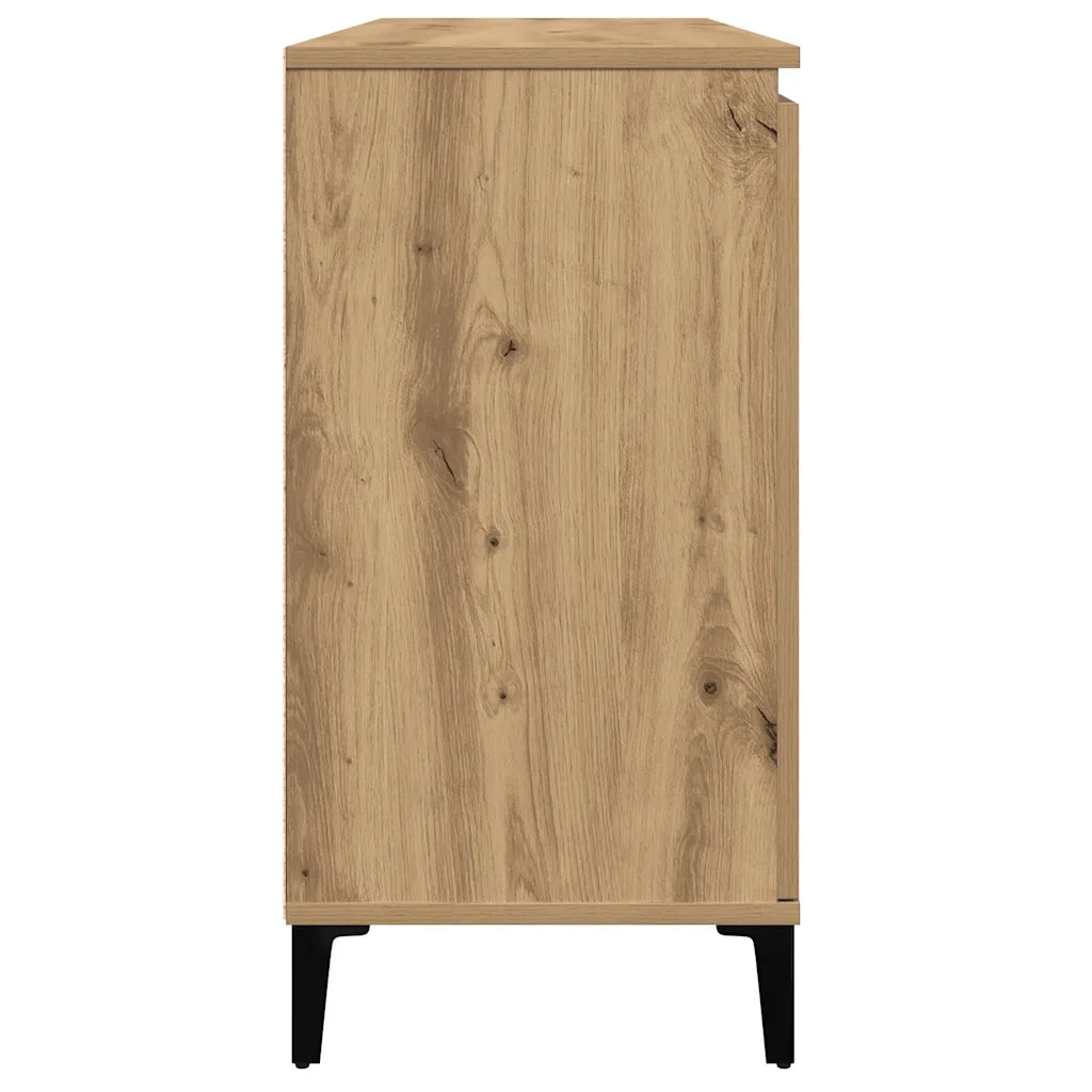 Credenza Rovere Artigianale 102x35x70 cm in Legno Multistrato 856487