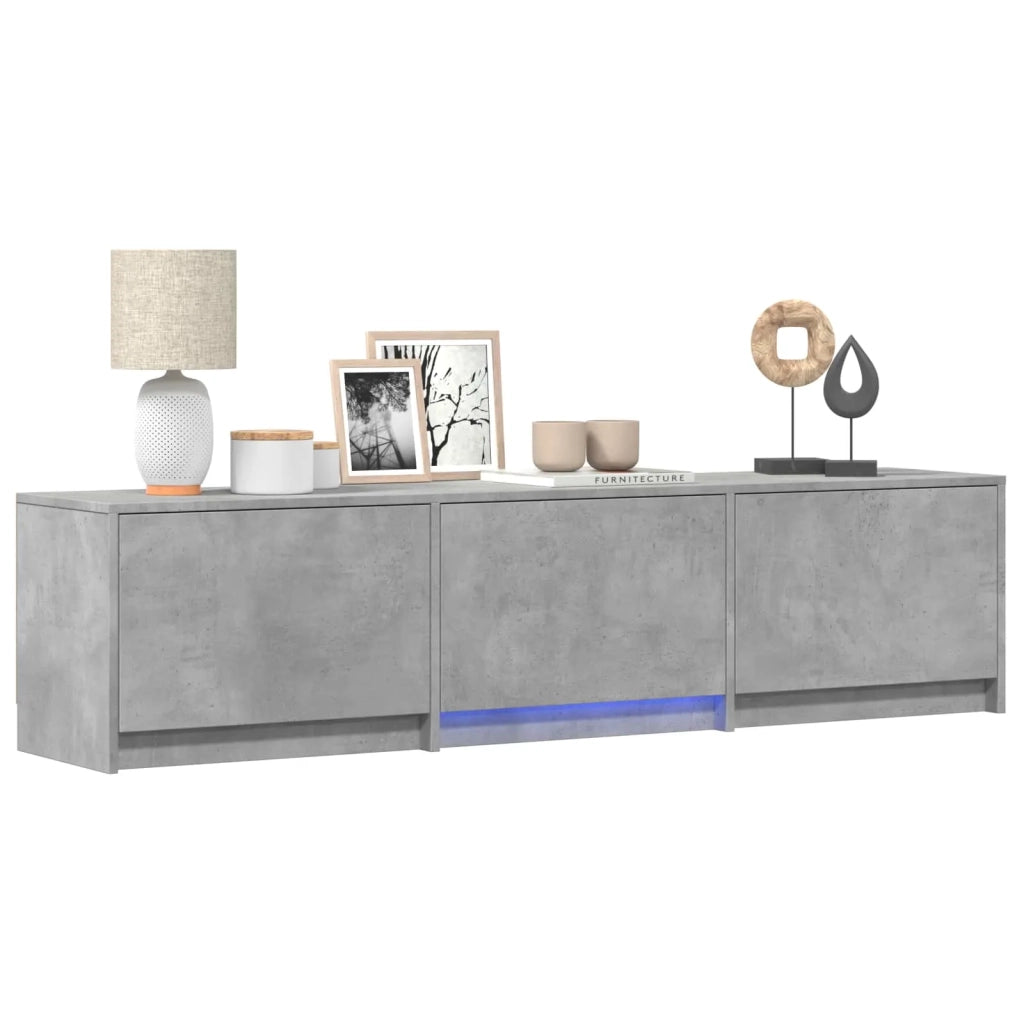 Mobile TV con LED con LED Grigio Cemento 165 x 34 x 40 cm 3418713