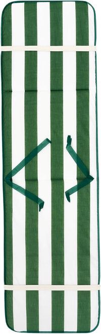 Cuscino Sdraio Poltrona Morbido A Righe Copri Lettino Prendisole Pieghevole Made In Italy Verde