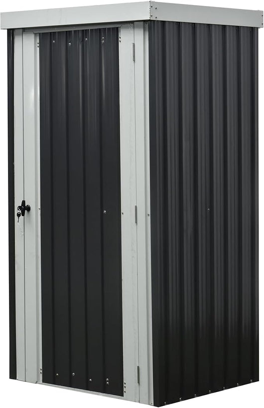 Casetta Box Da Giardino in acciaio galvanizzato ad una porta, misura base 77x98 cm