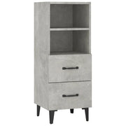 Credenza | Madia | Buffet da pranzo | Armadio da pranzo Grigio Cemento 34,5x34x90 cm in Legno Multistrato