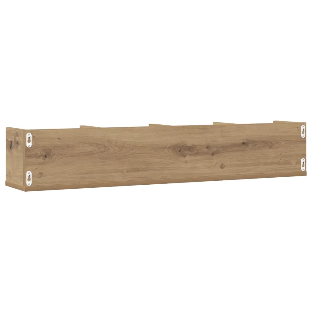 vidaXL Mensola a Muro CD Artigianale 100x18x18 cm Legno Multistrato