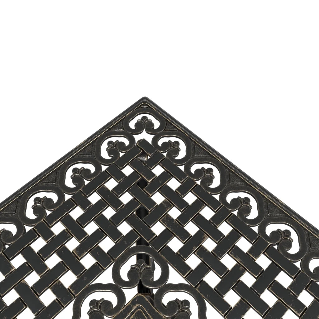 Set da Pranzo da Giardino 5 pz Bronzo in Alluminio Pressofuso 3216341