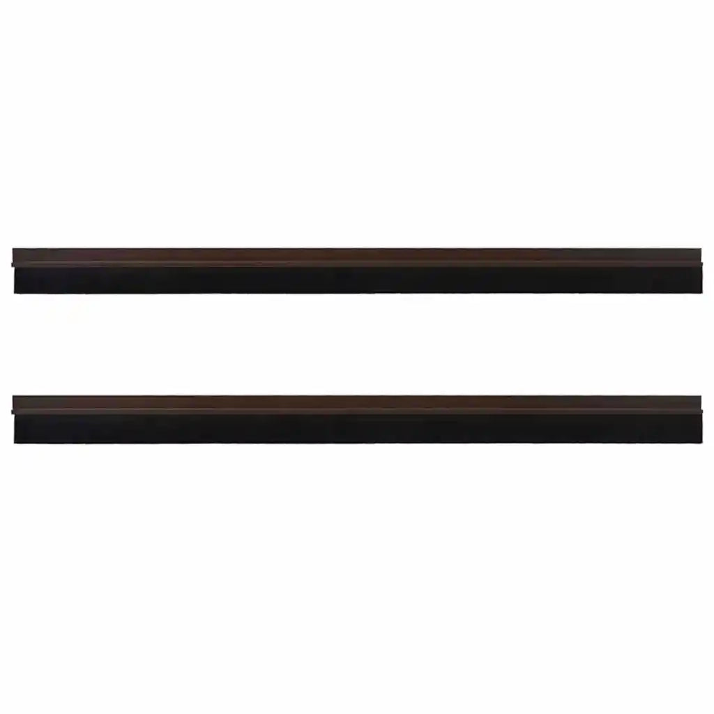 Spazzole per porte autoadesive 2 pz Marrone 100 cm CFW3759401
