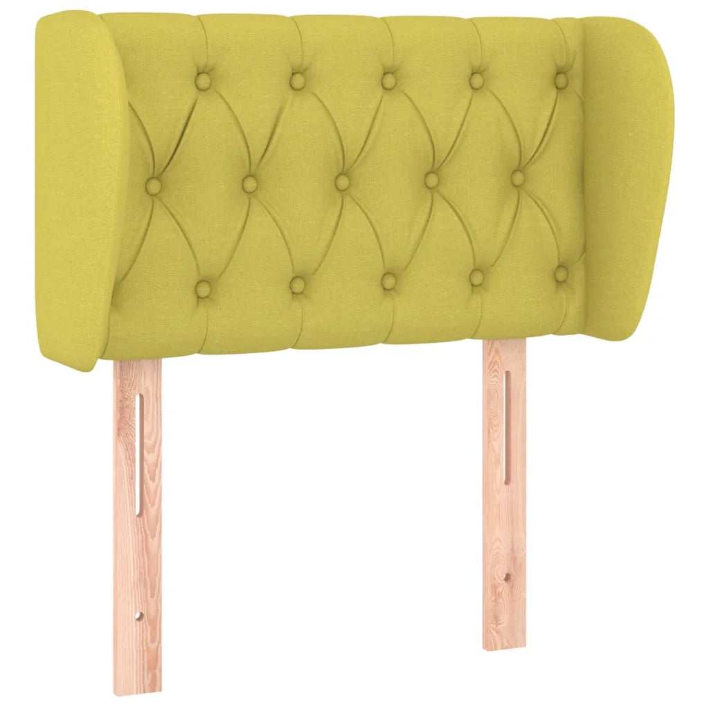 Testiera ad Orecchio Verde 83 x 23 x 78/88 cm in Similpelle