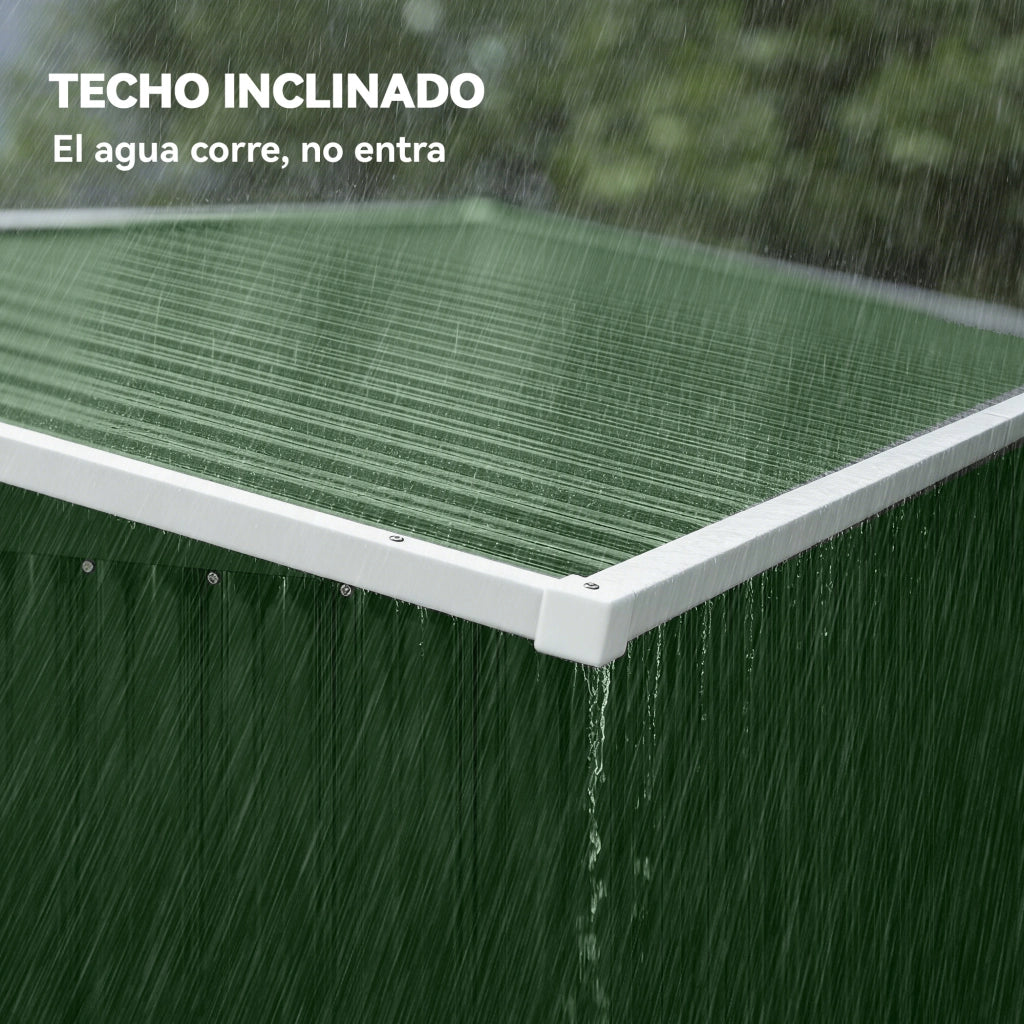 Casetta da Giardino 2,7 m2 ¨C zephmum ¨C Verde 234x132x185 cm