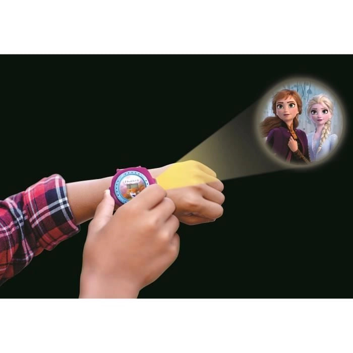 THE SNOW QUEEN Orologio digitale con proiezione di 20 immagini - LEXIBOOK